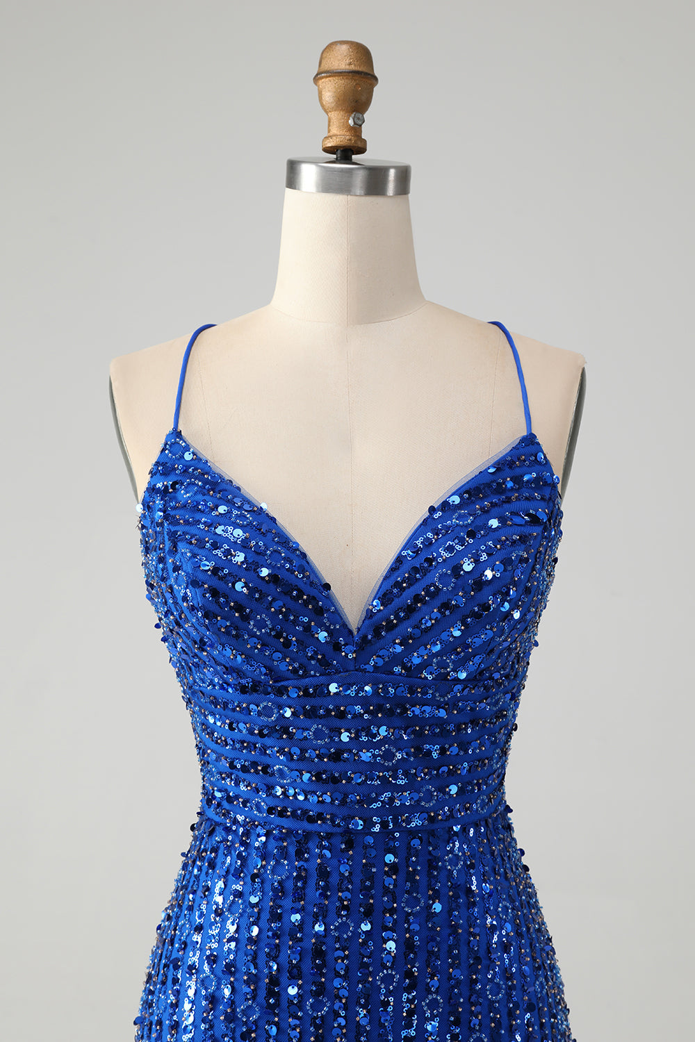 Sparkly Green Bodycon Sequins Lace Up Mini Dress - Image 11