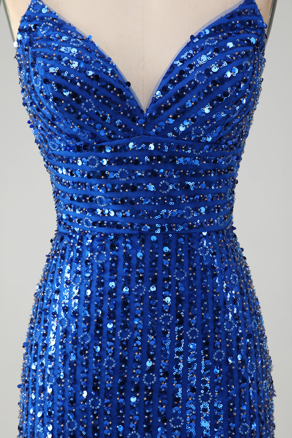Sparkly Green Bodycon Sequins Lace Up Mini Dress - Image 14