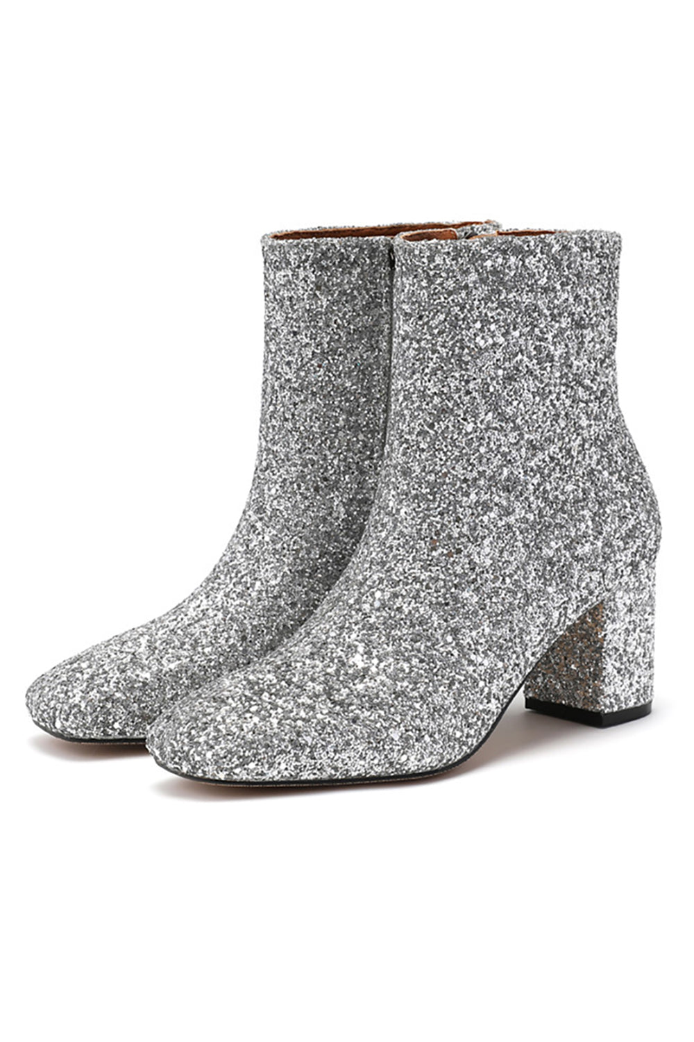 Sparkly Golden Sequins Women’s Fashion Boots - Image 2