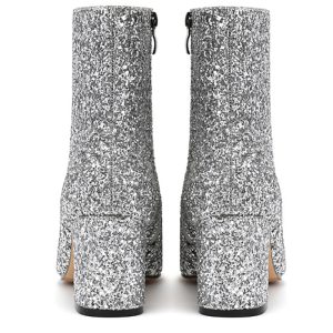 Sparkly Golden Sequins Women’s Fashion Boots - Image 3