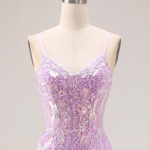 Sparkly Mint Green Mermaid Maxi Prom Dress with Appliques - Image 10