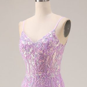 Sparkly Mint Green Mermaid Maxi Prom Dress with Appliques - Image 12